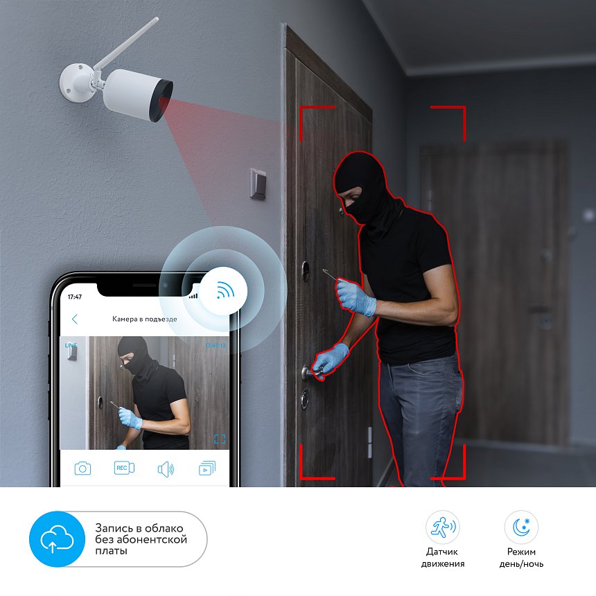 Уличная Wi-Fi видеокамера RV-3425