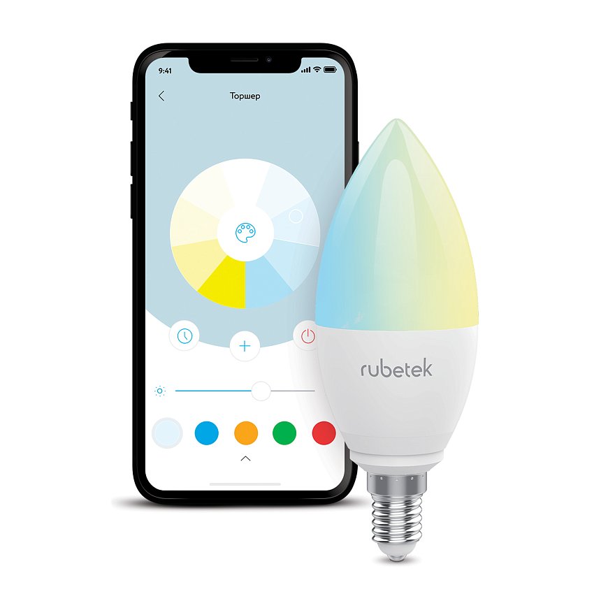 Умная Wi-Fi лампа Е14